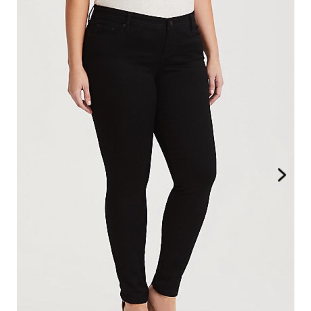 Torrid skinny jean black rinse